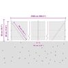 vidaXL Poste de Valla Gris 25 x 0,4 m (malla de 13 mm) Acero y PVC