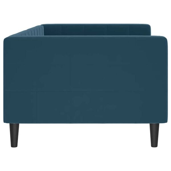 vidaXL Sof&aacute; cama sin colch&oacute;n terciopelo azul 90x200 cm