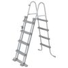 Bestway Escalera de seguridad para piscina 4 pelda&ntilde;os Flowclear 122 cm