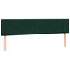 vidaXL Cama box spring con colch&oacute;n terciopelo verde oscuro 180x220 cm