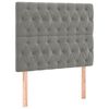vidaXL Cama box spring con colch&oacute;n terciopelo gris claro 100x200 cm