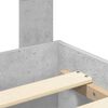 vidaXL Estructura de cama con cabecera Gris Concreto 150 x 200 cm