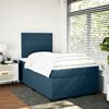 vidaXL Cama box spring con colch&oacute;n terciopelo azul 120x200 cm