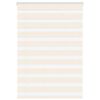 vidaXL Estor cebra beige m&aacute;rmol tejido ancho 110,9 cm poli&eacute;ster