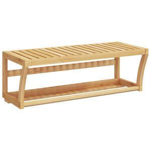 vidaXL Toallero con estante bamb&uacute; 60x25x20 cm