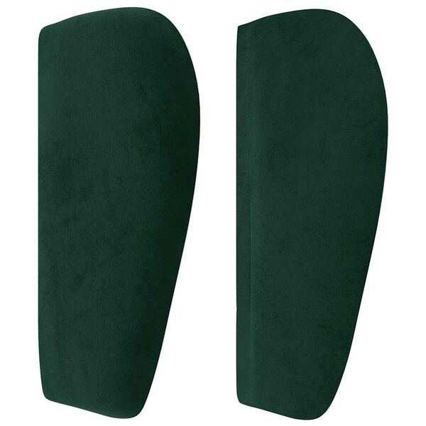 vidaXL Cabecero de terciopelo verde oscuro 93x23x78/88 cm