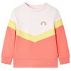 Sudadera infantil rosa suave 116