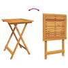 vidaXL Juego Bistro de Jardín 3 pcs Marrón Madera de Acacia Sólida