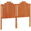 vidaXL Cabecero de cama madera maciza de pino marr&oacute;n cera 135 cm