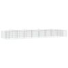 vidaXL Arriate de gaviones forma arco hierro galvanizado 600x100x50 cm