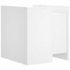 vidaXL Mesita de noche madera de ingenier&iacute;a blanco 45x50x50 cm
