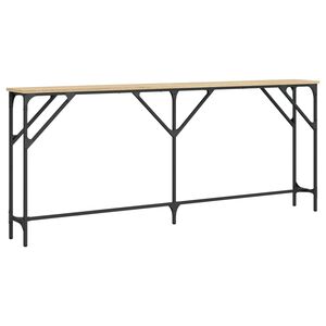 vidaXL Mesa consola madera de ingenier&iacute;a roble Sonoma 180x23x75 cm