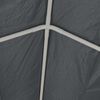 vidaXL Carpa para fiestas PE gris 6x12 m