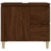 vidaXL Armario de baño madera contrachapada marrón roble 65x33x60 cm