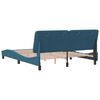 vidaXL Estructura de cama sin colch&oacute;n terciopelo azul 160x200 cm