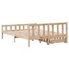 vidaXL Estructura de cama sin colch&oacute;n madera maciza de pino 120x190 cm