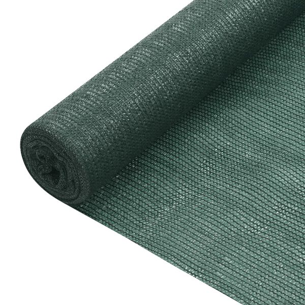 vidaXL Red de privacidad HDPE verde 1x25 m 75 g/m²