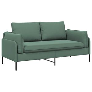 vidaXL Sof&aacute; de 2 Plazas Verde Mar 188 x 81 x 89 cm Terciopelo