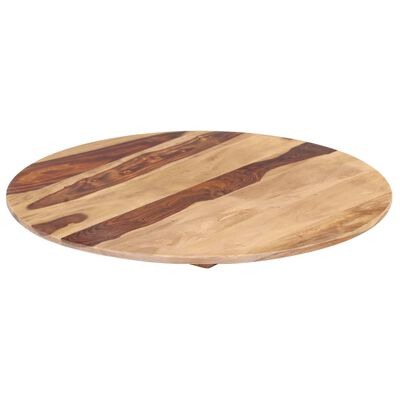 vidaXL Superficie de mesa redonda madera maciza sheesham 25-27 mm 50cm
