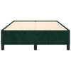 vidaXL Estructura cama sin colch&oacute;n terciopelo verde oscuro 120x190cm