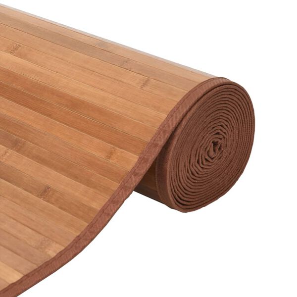 vidaXL Alfombra rectangular bamb&uacute; color natural 70x200 cm