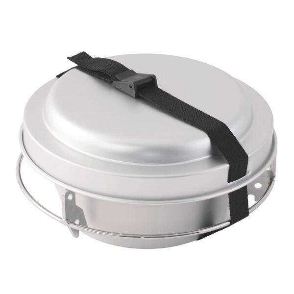 Easy Camp Juego de cocina para camping Storm plateado