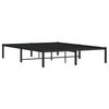 vidaXL Estructura de cama sin colch&oacute;n metal negro 140x200 cm