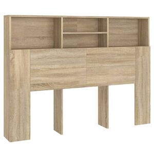 vidaXL Cabecero de cama roble Sonoma 140x19x103,5 cm