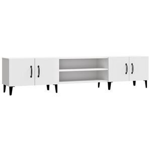 vidaXL Mueble de TV blanco 180x31,5x40 cm madera de ingenier&iacute;a