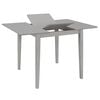 vidaXL Juego de muebles de comedor 5 piezas MDF gris
