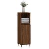 vidaXL Armario de ba&ntilde;o madera contrachapada marr&oacute;n roble 30x30x100 cm
