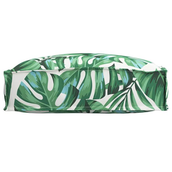 vidaXL Coj&iacute;n Hoja Patr&oacute;n de hoja 50 x 50 x 12 cm Tela Oxford