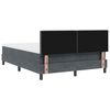 vidaXL Cama tipo Box Spring Gris oscuro 140 x 200 cm Terciopelo