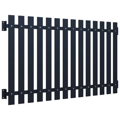 vidaXL Panel de valla acero recubrimiento polvo antracita 170,5x100 cm