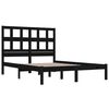 vidaXL Estructura de cama de madera maciza de pino negro 200x200 cm
