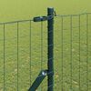 vidaXL Valla con Poste Verde 1,5 x 10 m Acero