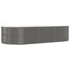 vidaXL Jardinera arriate acero galvanizado gris 291x140x68 cm