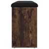 vidaXL Banco zapatero madera de ingeniería roble ahumado 102x32x50 cm