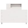 vidaXL Estructura cama sin colch&oacute;n madera maciza pino blanca 100x200cm