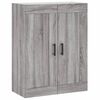 vidaXL Armario de pared madera ingeniería gris Sonoma 69,5x34x90 cm