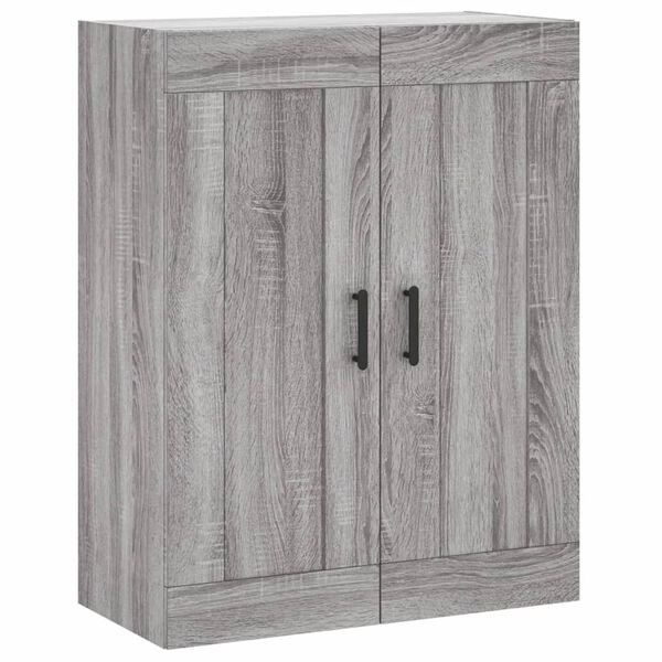 vidaXL Armario de pared madera ingeniería gris Sonoma 69,5x34x90 cm