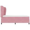 vidaXL Cama tipo Box Spring con colch&oacute;n Rosa 190 x 140 cm Poli&eacute;ster