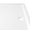 vidaXL Plato de ducha rectangular ABS blanco 70x100 cm