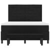 vidaXL Cama tipo Box Spring con colch&oacute;n Negro 140 x 190 cm tela
