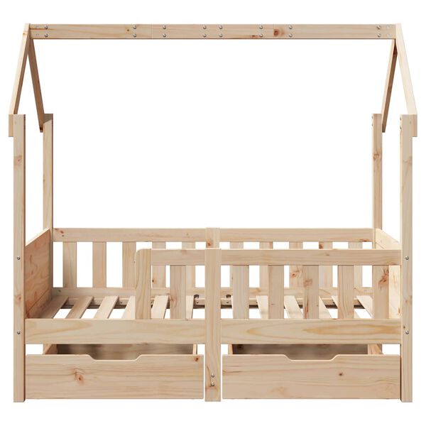 vidaXL Estructura de cama infantil con cajones madera de pino 80x170cm