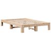 vidaXL Estructura de cama sin colch&oacute;n madera de pino maciza 120x200 cm