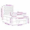 vidaXL Cama tipo Box Spring Verde oscuro 120 x 200 cm Terciopelo