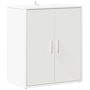 vidaXL Zapatero de madera de ingenier&iacute;a blanco 60x35x70 cm