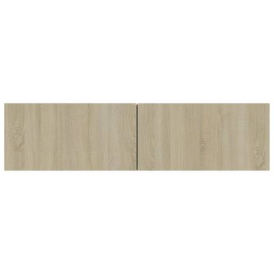 vidaXL Mueble para TV madera contrachapada color roble 120x30x30 cm