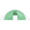 vidaXL Invernadero con estructura de acero verde 90 m&sup2; 18x5x2,3 m